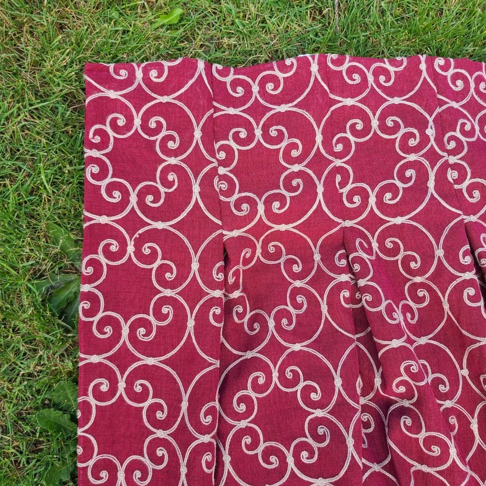 Classic‎ Raspberry Red Long Embroidered 31